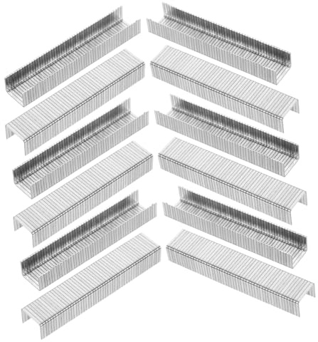 DIYEAH Grapas Metálicas Pequeñas para Trabajar la Madera, Planas de Acero al Carbono Excelente Durabilidad y Diseño Práctico para Carpintería y Tapicería, Paquete de 1000 Unidades