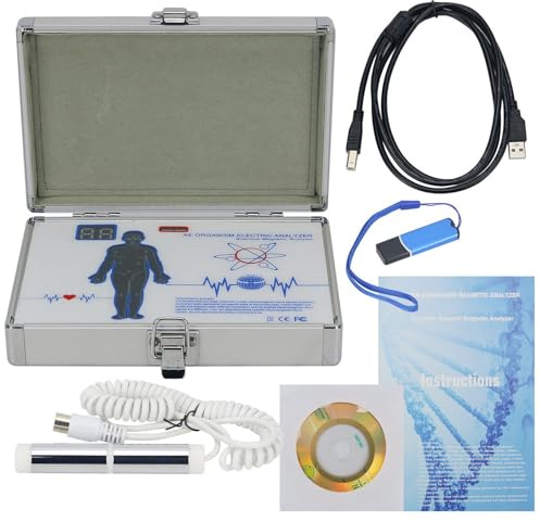 Analyseur Magnétique à RéSonance Quantique - 52 Rapports,Analyseur De Santé Magnétique Quantique Avec Prise En Charge Multilingue Et Analyse 3D Dynamique,Test De Santé Physique Rapide Et PréCis