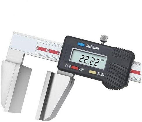 Wsexyy Calipadora Digital Vernier, Calibración Electrónica Vernier De 300 Mm, Resolución 0.01 Mm, Yunque De Medición Ensanchado, Mm/Pulgada Alta Precisión con Pantalla LCD Grande