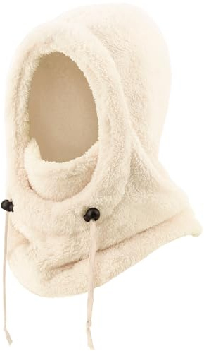 DRESHOW Vintertermisk Fleece Balaklava Mössa Kvinnor Män Multifunktionell Vindtät Skidmask Ansiktsmask Halsvärmare Kalla Vädermössa med Justerbar Dragsko