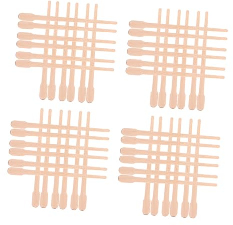 SOIMISS 1000pezzi Bastoncini di Legno per Ceretta Monouso Applicatori di Cera per Depilazione Spatole per Cera Strumenti per Saloni di Bellezza e Uso Domestico