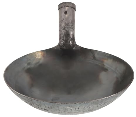 Gatuida Cuchara Cucharón de Agua de Hierro Reutilizable para Jardinería y Cocina, Pala Portátil Multifuncional Ergonómica, Herramienta Práctica para Limpieza de Barro y Drenaje