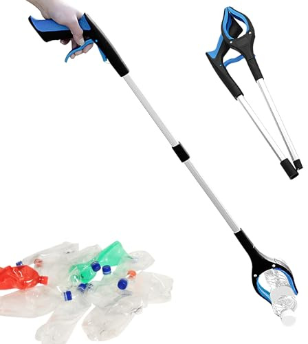 Reacher Grabber Tool Pliable - 83 cm Grabbers pour personnes âgées, pinces de préhension robustes pour les personnes, poignée télescopique L longue, aide à la mobilité et ramasse-ordures, pour les