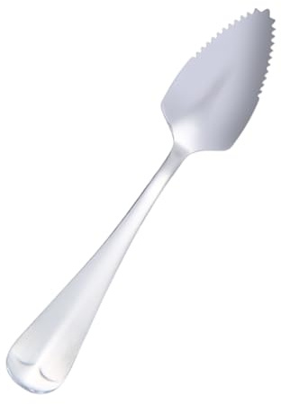 Birtern Cuchara de kiwi, utensilio dentado para recoger, cuchara de yogur de acero inoxidable, para frutas, postres, ensaladas, desayuno, aperitivos