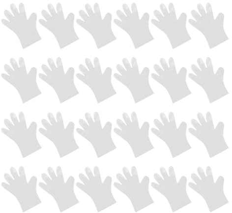 FOYTOKI 100pcs Food-grade Disposable Gloves Thickened Cpe Material Kitchen Bbq Party Protective Gloves for Food Prep and Cooking
