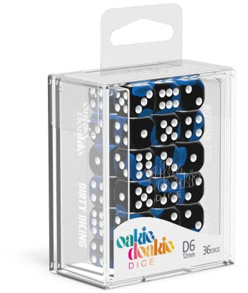 Oakie Doakie Dice D6 Dice 12 mm Glow in The Dark - Deep Ocean (36) Role Playing