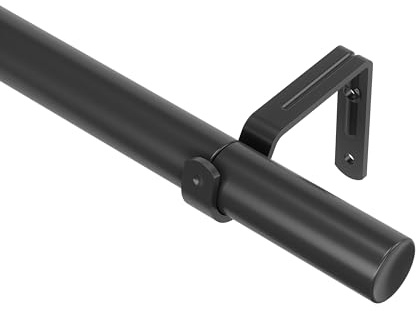 Umbra Zen Asta per Tende Regolabile da 2.5 cm, 82-326 cm, Nero Opaco