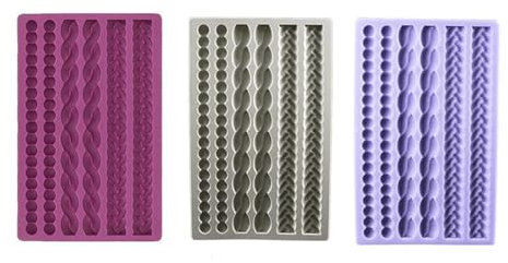 BKEKM Moldes para Pasteles, boquillas para Manga pastelera de Silicona, Accesorios para Herramientas de Chocolate, Puntas para tuberías, Molde para Hornear