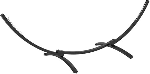 Outsunny Support Pied de hamac Structure Robuste métal époxy, Longueur 360 cm pour hamacs de 270 à 330 cm, Gris
