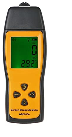 Tragbares Kohlenmonoxid-Messgerät, CO-Gastester, Monitor-Detektor, LCD-Display, Ton- und Lichtalarm, 0–1000 ppm Gewährleistung hoher Zuverlässigkeit und Genauigke
