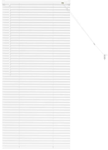 Gecheer Tenda per Finestra, Veneziane con Lamelle Orizzontali in Alluminio Bianco, Design Moderno Linee Pulite, Controllo Luce e Privacy per Soggiorno o Camera da Letto