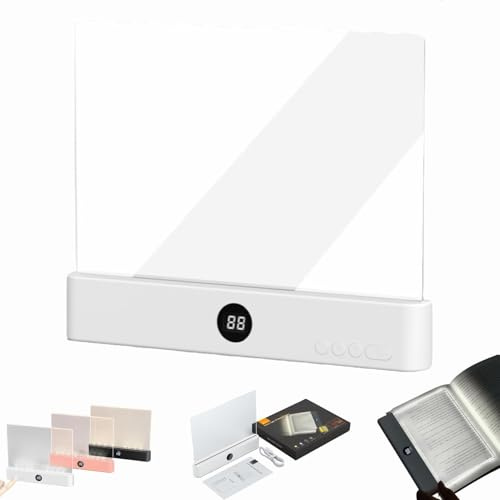 Reading Light Flat Book Light Led, Book Lights for Reading at Night, Reading Lights for Books in Bed with 3 Colors & Timer, Book Lamp with Detachable Page Clip A Gift for Book Lovers