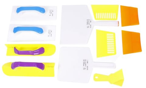 Set di cazzuole per cartongesso in plastica flessibile, spatola per angoli interni ed esterni, spatola per mastice, per pareti, finestre, riparazione di piastrelle, progetti di