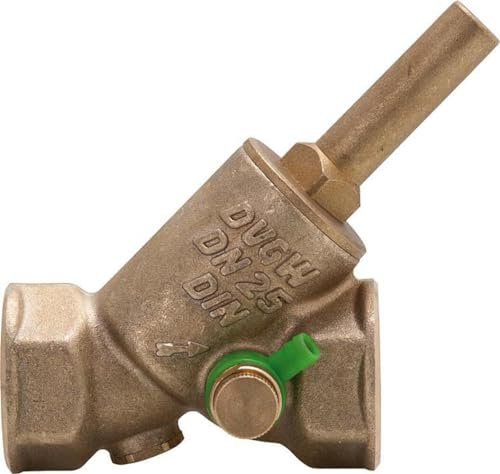 JS Rückschlagventil - Rückflussverhinderer DVGW mit Entleerung - Schrägsitz - messing 3/4 Zoll