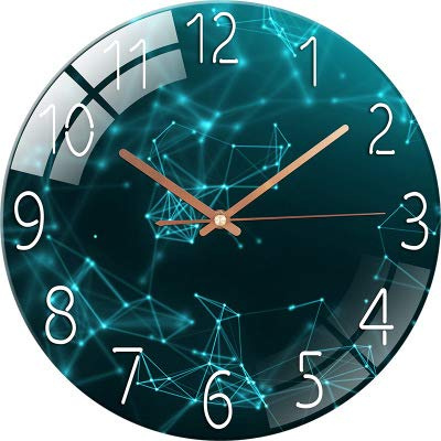 RAILONCH Leise Funk Wanduhr Funkuhr modernes Design Wanduhr Lautlos für Wohnzimmer, Küche, Büro und Schlafzimmer (G)