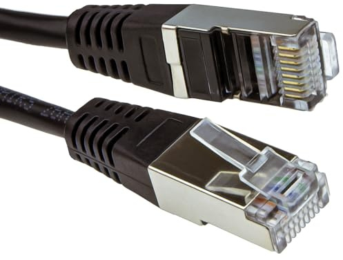 kenable Shielded FTP Cat5e Ethernet Cable RJ45 Network Patch Lead CCA 26AWG 5m Black