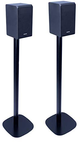 Vebos Standfuss für Samsung HW-Q950A EIN Paar (100cm) - Eleganter Lautsprecher Ständer, Halterung für kabellose Lautsprecher für EIN Atemberaubendes Klangerlebnis, Boxenständer in Farbe Schwarz