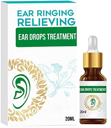 Tinnitus Free Ear Treatment Oil, 20ML Tinnitus Ear Drops Organic Ear Ringing Remedy Drops Ear Pain Relief Drops Pain Instant Relief Ear Treatment Oil Natural Ear Drops for Ear Infection Treatment