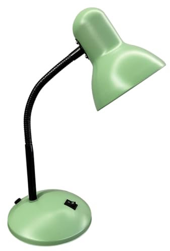BEL AIR HOME - Lampada da Scrivania PISA in Metallo con Portalampada E-27 (LAMPADINA NON INCLUSA) per Illuminare il Tuo Spazio di Lavoro - Ideale per Scrivanie, Tavoli e Uffici (VERDE)