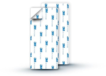 2 cuscinetti adesivi di ricambio per portasciugamani Lobux – Original 3M PE Foam (blu) – 12 cm x 5,5 cm