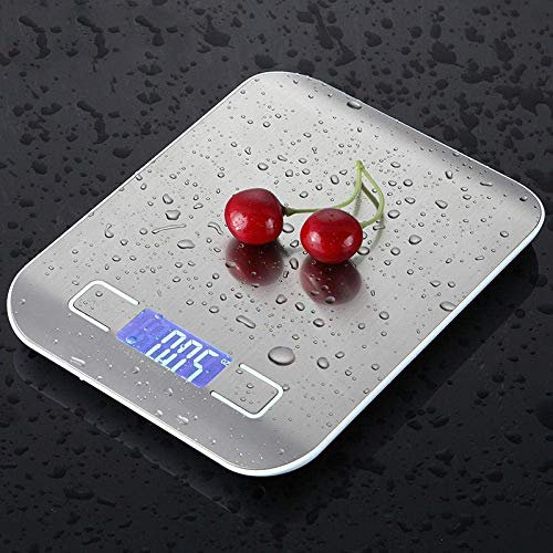 CYYHGD Balances de Cuisine 5 Gongjin balances de Cuisine à Domicile balances électroniques Outils de Mesure LCD Pesage numérique Or Rose
