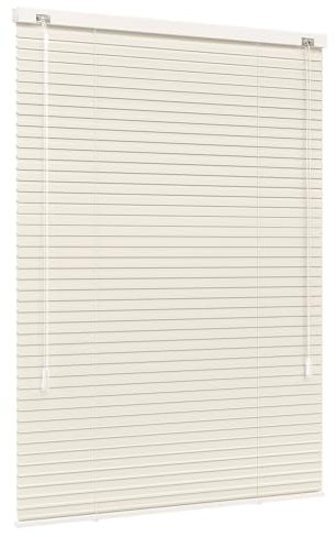 Jalousiescout Lightless Jalousie Aluminiumjalousie, Verdunkelungsrollo, Innovative Verdunkelungstechnik, Sichtschutz, ohne Bohren, 55 x 150 cm (BxH), Beige matt