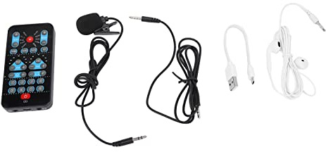 Soundkarte mit 8 Soundeffekten, Voice Changer und Fine Tuning Funktion für Streaming, Live Broadcast, Karaoke, DJ, Podcast, für Handy und Computer