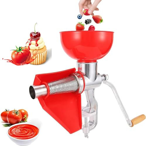 Exprimidor De Mermeladas Y Salsas, Colador De Tomate Manual Con Pico De Residuos Extendido, Maximiza El Rendimiento Y Fácil De Montar, Separa Automáticamente Mermeladas Y Residuos, Para Tomate