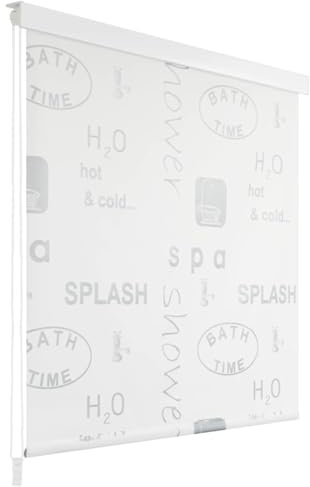 Sufrk Duschrollo 100x240 cm Splash-Design BadevorhäNge Rollvorhang Duschrollo Ftir Badewanne