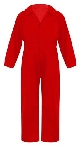 Runhomal Tuta da Lavoro Ragazzo Ragazza Tuta Bambino Manica Lunga Body Un Pezzo Halloween Cosplay 5-16 Anni
