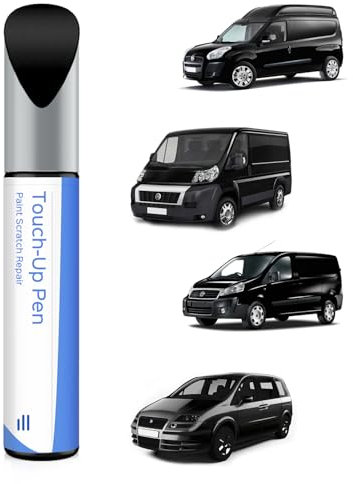 PARTS4EV 632 Nero Metallizzato/Nero Metallizzato Vernice per ritocchi Fiat Accordanza esatta – Riparazione di graffi e scheggiature