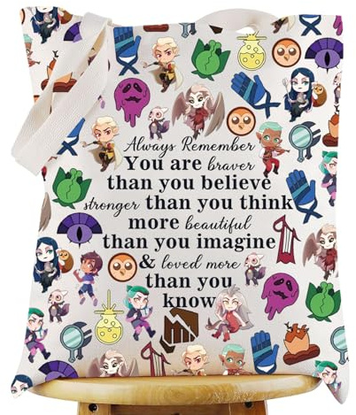 G2TUP Luz Noceda Cosmetic Bag Eda & Luz Fans Gift You Are Braver Stronger Beautiful Than You Know Zipper Pouch Bag Amity Blight Merch (Braver Bird TG)