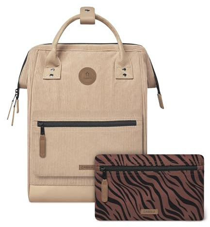 Cabaïa Rucksack Damen Adventurer Luxor 18L - Wasserabweisend | Laptopfach 13 · Handgepäck · Weite Öffnung · MOLLE-Taschen · Vegan zertifiziert · Langlebig