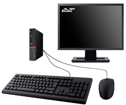 PC Lenovo M700 Tiny Monitor 22 Intel I7-6700T RAM 32GB SSD 960GB W11 WiFi (ricondizionato)