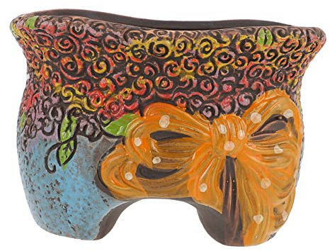 Happyyami Ceramic Flowerpot Für Sukkulenten Handgefertigter Bonsai Topf Dekorativer Keramik Blumentopf Zufälligen Farben Für Garten Und Zimmerpflanzen Deko