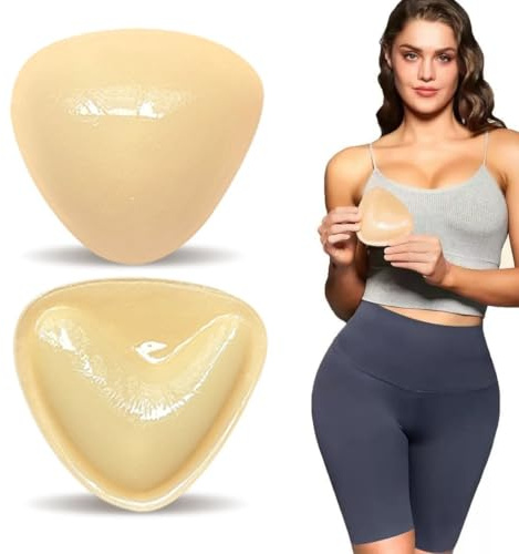 GXGM 1 Paire Coque Soutien Gorge, Soutien Gorge Adhesif, Coussinet Soutien Gorge Auto-adhésifs Amovibles Push Up Breast Enhancer, Push Pads Inserts pour Soutien-Gorge de Bain et Bikini