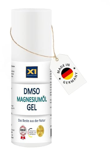 DMSO Gel mit Magnesiumchlorid – ca. 60% DMSO 99,9% Reinheit – mit strukturiertem Wasser & Xanthan – ohne Zusatzstoffe – 50ml HDPE Tube mit Dosierpumpe