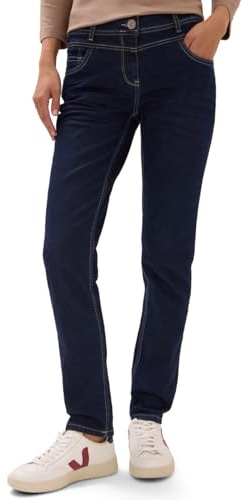Cecil 3716470 Jean délavé Coupe décontractée, Délavage rainuré, 32W / 32L Femmes