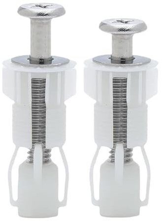 Vite per sedile WC - 2 pezzi Viti per contenitore WC | Set di fissaggio ad alte prestazioni | Kit di ricambio di viti per sedile WC durevoli per soluzioni di fissaggio per la manutenzione del bagno