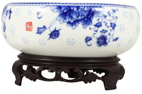 SEWOART Vaso Per Bonsai in Ceramica Contenitore Idroponico Per Piante Vaso Da Giardino Per Narcisi e Ninfee Adatto Per Casa Ufficio e Balcone Per Decorazione Del Giardino Festa Della Mamma