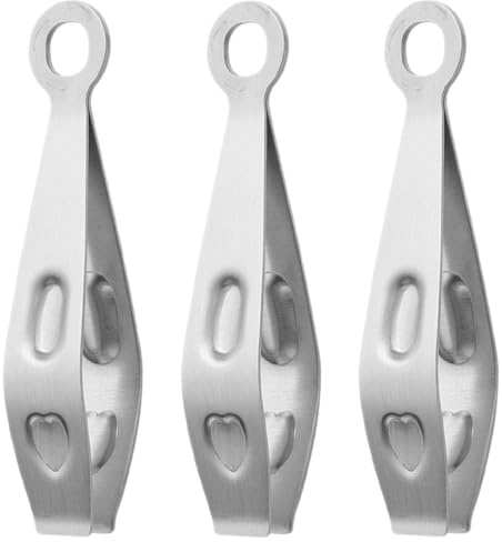 IMIKEYA Pinze per rimuovere i peli di maiale in acciaio inox, set di 3 pezzi, multifunzione per cucina, comode e resistenti, adatte per uso quotidiano in casa e pesca