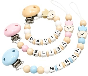 Individuell gestaltetes Babygeschenk personalisiertes baby geschenk mit Namen für Mädchen oder Junge Baby Geschenk personalisiert zur Geburt & Taufe Bär mit Krone mehrere Farben