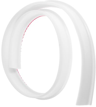 GATHINESS Striscia Impermeabilizzante in Silicone Bianco, Flessibile e Pieghevole, Fascia Anti Allagamento per Doccia e Bagno, per Separazione Acqua e Prevenzione Fuoriuscite