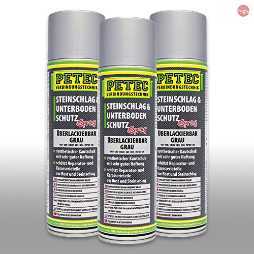 Petec_bundle 3X PETEC STEINSCHLAG und UNTERBODENSCHUTZ KAUTSCHUKBASIS GRAU 500 ML 73350