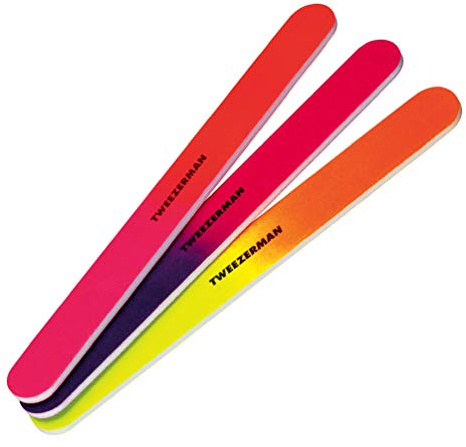 Tweezerman Assorted Neon Hot Nail Files (Pack of 3)