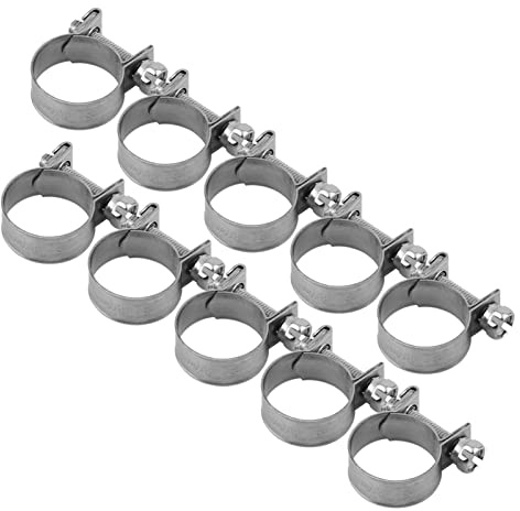 Edelstahl Schlauchschellen Set 6–20 mm, Robuste Gelenkbolzenschellen für Kraftstoffleitung, T-Schraubzwinge aus 304er Stahl, Profi-Qualität
