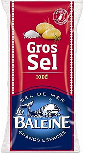 La Baleine Gros Sel Iodé Adapté au Moulin 1Kg (lot de 10)