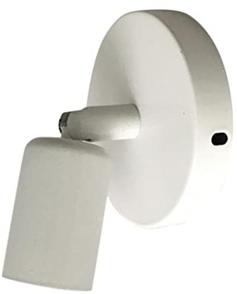 LOVIVER E27 Wandleuchte Wandlampe schwenkbare Spotleuchte Deckenlampe Deckenleuchte Deckenspot (ohne Glühlampe), Weiß