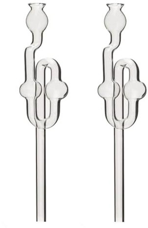 Beste Angebote 2 Gärröhrchen aus Glas Ø8.5mm Gärrohr für Gummistopfen Gäraufsatz Gärspund, 2 Stück Set