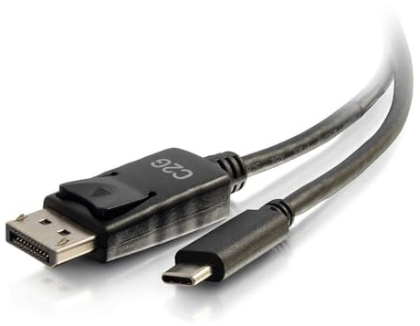 C2G 0.3M (1ft) USB-C to DisplayPort™ Adapter Cable 4K 30Hz - Black